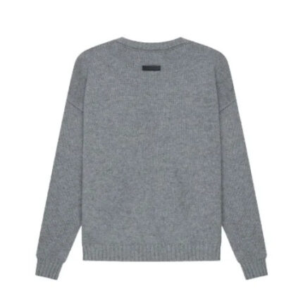 Essentials Overlapped Gray Sweater